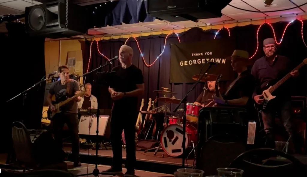 Photo of the birthday concert at the Eagles 34 Club.