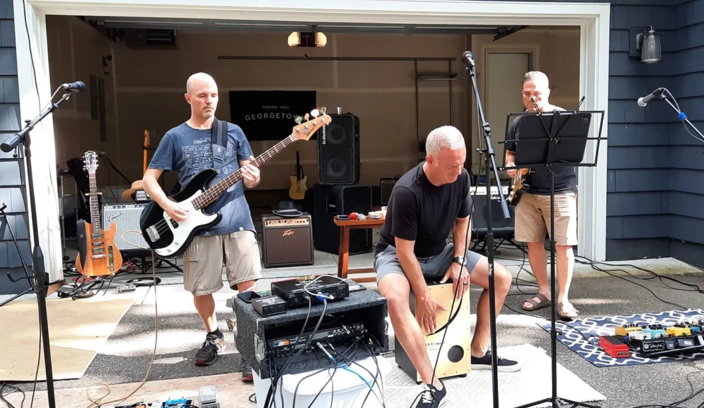 Photo of Thank You Georgetown during a summer driveway concert