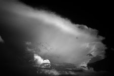 infrared photo of an anvil cloud